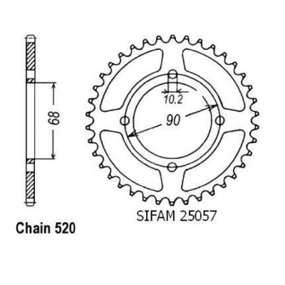 Rozeta pro Honda 25057CZ42
